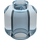 LEGO Transparent Light Blue Minifigure Head (Safety Stud) (3626 / 88475)