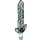 LEGO Transparent Light Blue Nexo Knights Sword with Medium Stone Gray (24108)