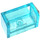 LEGO Bleu clair transparent Panneau 1 x 2 x 1 avec fermé Coins (23969 / 35391)