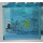 LEGO Transparentes Hellblau Panel 1 x 4 x 3 mit Current Sonar und Oktopus Aufkleber ohne seitliche Stützen, hohle Bolzen (4215 / 30007)
