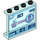 LEGO Bleu clair transparent Panneau 1 x 4 x 3 avec Osciller et Battery avec supports latéraux, tenons creux (35323 / 106343)
