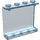 LEGO Transparant Lichtblauw Paneel 1 x 4 x 3 zonder zijsteunen, holle noppen (4215 / 30007)