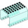 LEGO Bleu clair transparent Panneau 6 x 8 x 4 Fuselage (42604 / 55539)