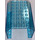 LEGO Transparent Light Blue Panel 6 x 8 x 4 Fuselage with White Diagonal Stripes Sticker (42604)