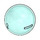 LEGO Transparent Light Blue Plastic Ball with Transparent Inner Ball (92534)