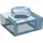 LEGO Bleu clair transparent assiette 1 x 1 (3024 / 30008)