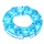 LEGO Bleu clair transparent assiette 4 x 4 Rond avec Coupé (11833 / 28620)