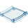 LEGO Bleu clair transparent Ramp Section (77823)