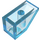 LEGO Bleu clair transparent Pente 1 x 2 (45°) (3040 / 6270)