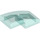 LEGO Transparent Light Blue Slope 1 x 2 Curved (11477)