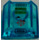 LEGO Bleu clair transparent Pente 1 x 2 x 2 Incurvé avec rouge Target Symbol et 2 Ufos Autocollant (30602 / 47904)