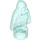 LEGO Transparent Light Blue Statuette with Cape and Hood (3543 / 16478)