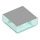 LEGO Transparent Light Blue Tile 1 x 1 with Gray Square with Groove (25360 / 31550)