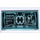 LEGO Transparentes Hellblau Fliese 1 x 2 mit Hero Factory Code mit Nut (3069 / 16286)