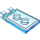 LEGO Transparentes Hellblau Fliese 2 x 3 mit Horizontal Clips (Dick geöffnete O-Clips) (30350 / 65886)