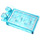 LEGO Transparent Light Blue Tile 2 x 3 with Horizontal Clips with Solar Panel Sticker (Thick Open &#039;O&#039; Clips) (30350)