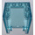 LEGO Transparent Light Blue Windscreen 3 x 4 x 4 Inverted with Rounded Top Edges (35306 / 72475)