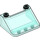 LEGO Bleu clair transparent Pare-brise 4 x 3 x 1.3 avec Hollow Goujons (35279 / 57783)