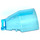 LEGO Transparent Light Blue Windscreen 4 x 6 x 2 with Handle (35373 / 92279)