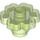 LEGO Transparentes Licht Hellgrün Blume 2 x 2 mit offenem Bolzen (4728 / 30657)