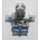 LEGO Bleu moyen transparent Bad Robot avec Marbled Pearl Light grise (53988 / 55315)