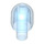 LEGO Transparentes Mittelblau Bar 1 mit Lichtabdeckung (29380 / 58176)