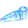 LEGO Bleu moyen transparent Griffe avec Essieu Trou (oeil bionique) (41669 / 48267)