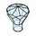 LEGO Transparent Medium Blue Diamond (28556 / 30153)