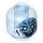 LEGO Transparent Medium Blue Electro Minifigure Head (Recessed Solid Stud) (3626 / 17460)