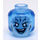 LEGO Transparent Medium Blue Electro Minifigure Head (Recessed Solid Stud) (3626 / 17460)