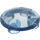 LEGO Bleu moyen transparent assiette 2 x 2 Rond avec Arrondi Bas (2654 / 28558)