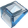 LEGO Transparentes Mittelblau Steigung 1 x 1 (31°) (50746 / 54200)