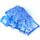 LEGO Bleu moyen transparent Coin 4 x 4 avec Jagged Angles (28625 / 64867)