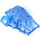 LEGO Transparent Medium Blue Wedge 4 x 4 with Jagged Angles (28625 / 64867)