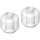 LEGO Transparent Minifigure Head (Safety Stud) (3626 / 88475)