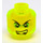 LEGO Verde neon trasparente Airjitzu Morro Minifigure Testa (Perno solido incassato) (3626 / 21180)