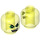 LEGO Transparentes Neongrün Airjitzu Morro Minifigure Kopf (Einbau-Vollbolzen) (3626 / 21180)