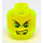 LEGO Transparent Neon Green Airjitzu Morro Minifigure Head (Recessed Solid Stud) (3626 / 21180)