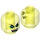 LEGO Transparent Neon Green Airjitzu Morro Minifigure Head (Recessed Solid Stud) (3626 / 21180)