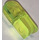 LEGO Transparent Neon Green Arm Section with 2 and 3 Stubs
