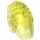 LEGO Transparentes Neongrün Bionicle Kopf Base (64262)