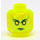 LEGO Verde neon trasparente Lama Master Bansha (70737) Minifigure Testa (Perno solido incassato) (3626 / 21452)