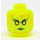 LEGO Transparent Neon Green Blade Master Bansha (70737) Minifigure Head (Recessed Solid Stud) (3626 / 21452)