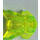 LEGO Transparent Neon Green Brick 1 x 1 Round with Fins (4588 / 52394)