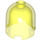 LEGO Transparant Neon Groen Steen 2 x 2 x 1.7 Ronde Cilinder met Dome Top (26451 / 30151)