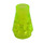 LEGO Vert néon transparent Cône 1 x 1 sans rainure supérieure (4589 / 6188)