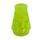 LEGO Transparent Neon Green Cone 1 x 1 without Top Groove (4589 / 6188)