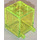 LEGO Transparentes Neongrün Container 2 x 2 x 2 mit versenkten Bolzen (4345 / 30060)