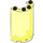 LEGO Transparent Neon Green Cylinder 2 x 4 x 5 Half (35313 / 85941)