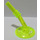 LEGO Transparent Neon Green Dish 2 x 2 with Ribbed Handle (30210)